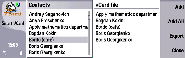 Smart vCard 1.00